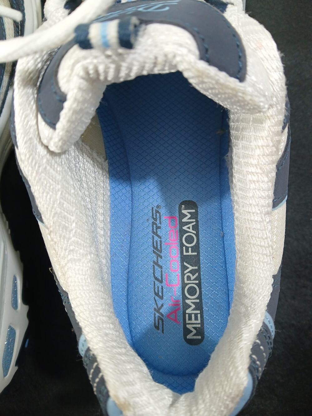 Skechers D'Lites Blue and White Women's Sneakers - Size 10